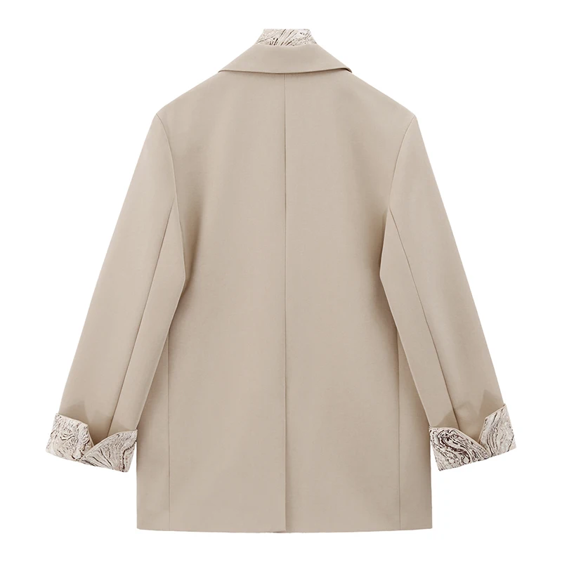 SHENGPALAE Temperament Apricot Blazer Women's Autumn 2021 New Notched Loose Single Breasted Long Sleeve Lace Up Suit Jacket
SHENGPALAE Temperament Apricot Blazer Women's Autumn 2021 New Notched Loose Single Breasted Long Sleeve Lace Up Suit Jacket
