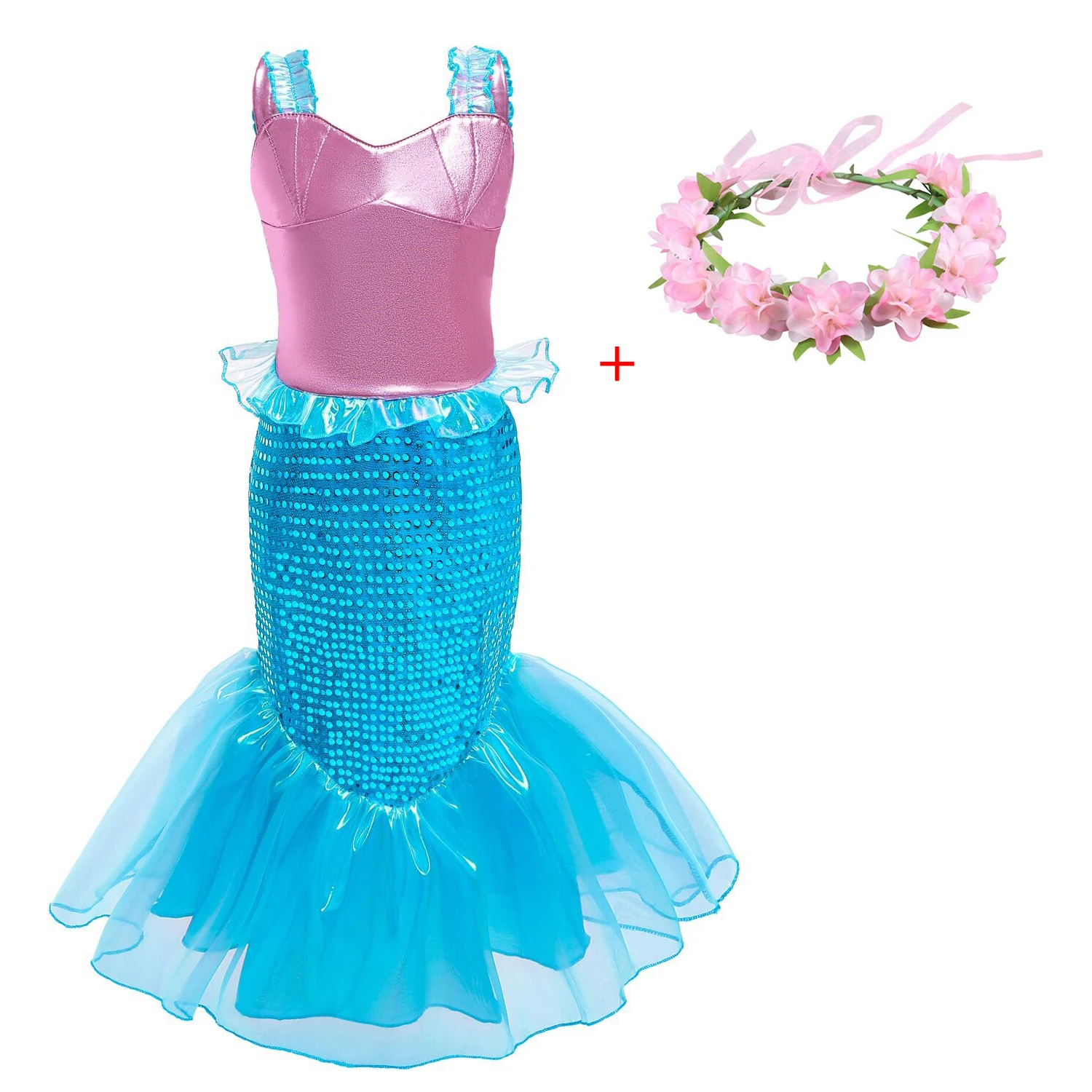 Mermaid Dress 2022 New Sequins Cosplay Costume Little Girl Strap Princess Dresses For Girls Banquet Fishtail Dress Garland Suits
Mermaid Dress 2022 New Sequins Cosplay Costume Little Girl Strap Princess Dresses For Girls Banquet Fishtail Dress Garland Suits