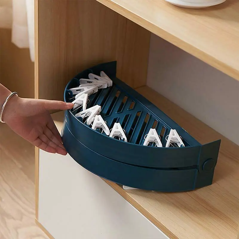 Home Round Drying Rack Socks Underwear Hanger Foldable Clothes Drying Rack with 18 Clothespins for Balcony FEA889
Home Round Drying Rack Socks Underwear Hanger Foldable Clothes Drying Rack with 18 Clothespins for Balcony FEA889
