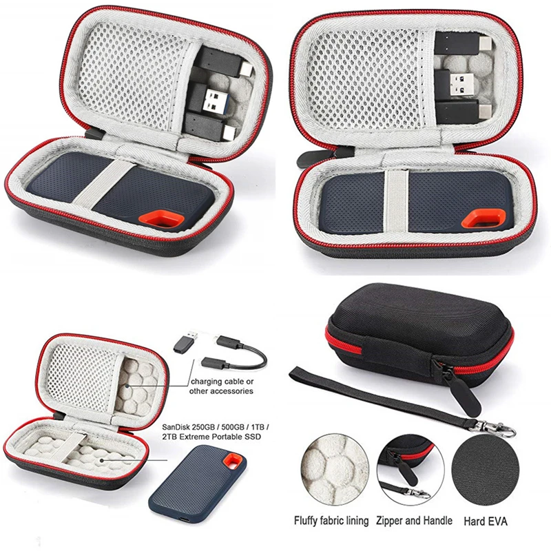 New Arrival Hard Carry Case for SanDisk 500GB / 250GB / 1TB / 2TB SSD Zipper Storage Bags for Travel
New Arrival Hard Carry Case for SanDisk 500GB / 250GB / 1TB / 2TB SSD Zipper Storage Bags for Travel