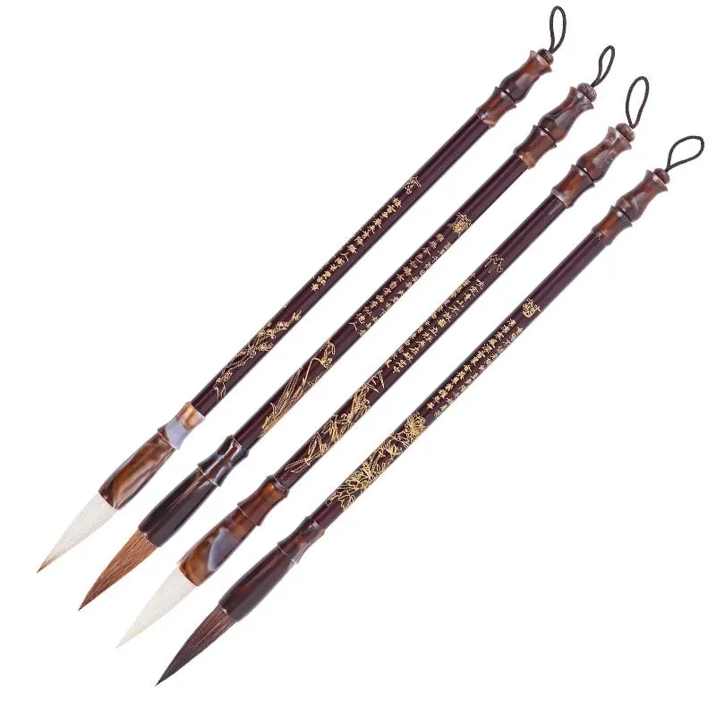 4 Pcs Gift Box Chinese Calligraphy Brushes Set Wooden Pen Holder Wolf Hair Squirrel Paint Brush for Chinese Painting Supplies
4 Pcs Gift Box Chinese Calligraphy Brushes Set Wooden Pen Holder Wolf Hair Squirrel Paint Brush for Chinese Painting Supplies