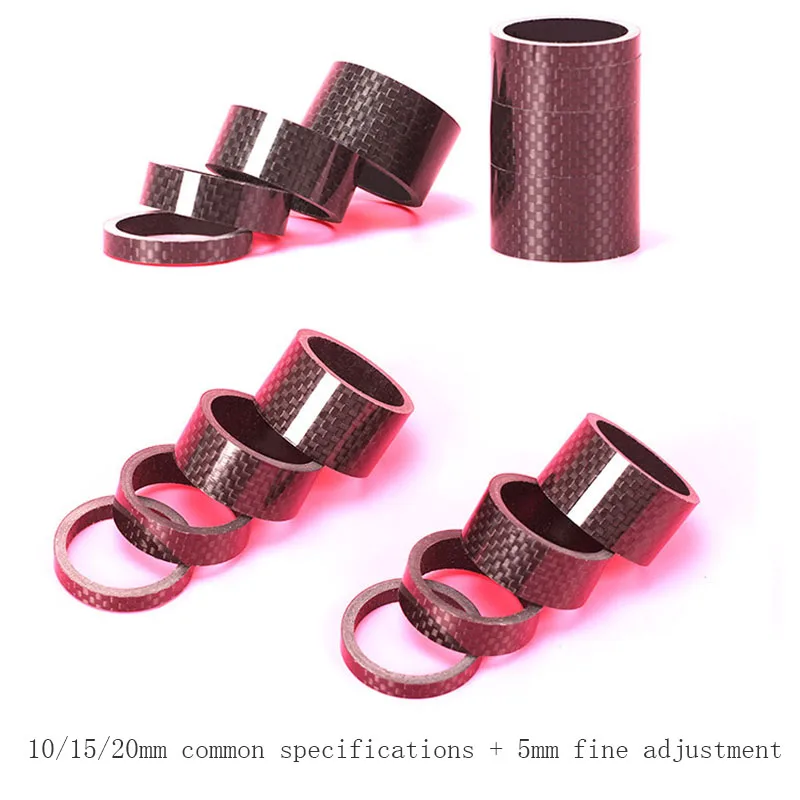 Road Mountain Bike 28.6mm Front Fork Headset 3K Carbon Fiber Handlebar Washer Head Wrist Pad Ring 5/10/15/20mm set
Road Mountain Bike 28.6mm Front Fork Headset 3K Carbon Fiber Handlebar Washer Head Wrist Pad Ring 5/10/15/20mm set