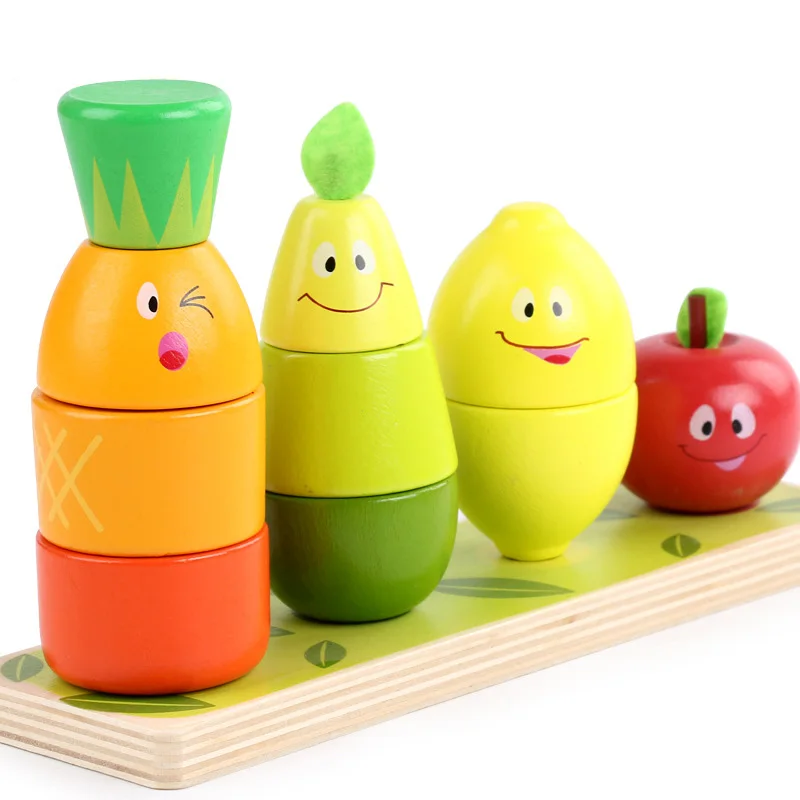 Wooden Fruit Pile Tower Cartoon Stacking Toy Children's Enlightenment Fruit Cognition Early Education Puzzle Blocks
Wooden Fruit Pile Tower Cartoon Stacking Toy Children's Enlightenment Fruit Cognition Early Education Puzzle Blocks