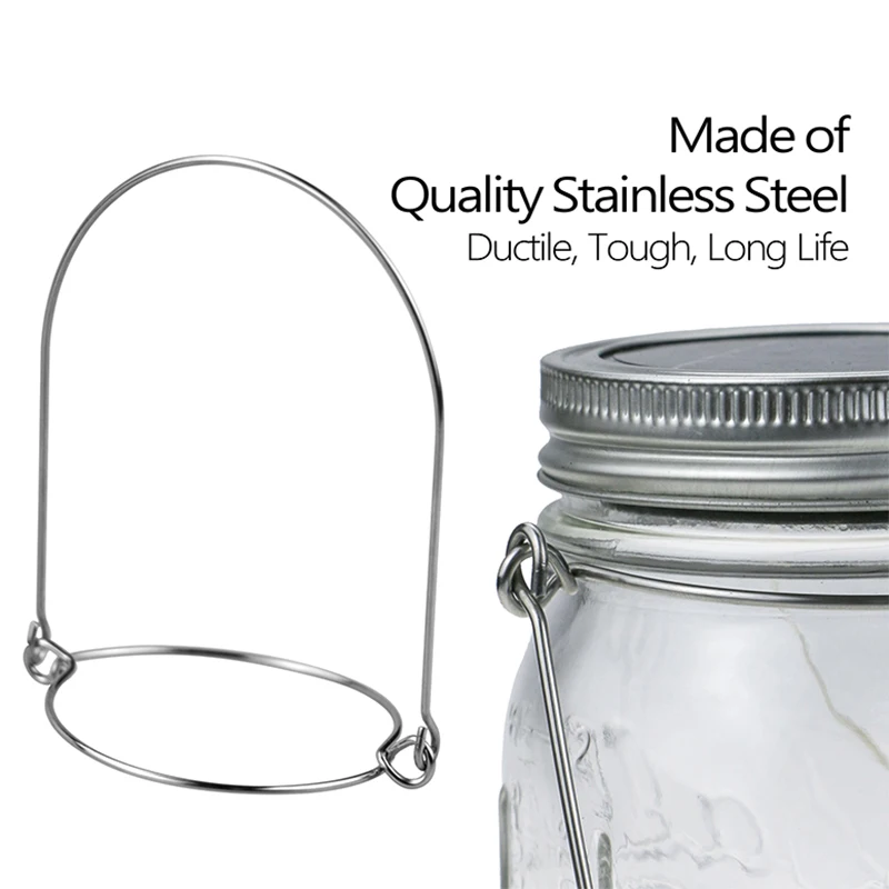 Mason Jar Wire Hangers 24 Pack Stainless Steel Wire Handles for Regular Mouth Mason Jar Ball Pint Jar Canning Jars Canning Jars
Mason Jar Wire Hangers 24 Pack Stainless Steel Wire Handles for Regular Mouth Mason Jar Ball Pint Jar Canning Jars Canning Jars
