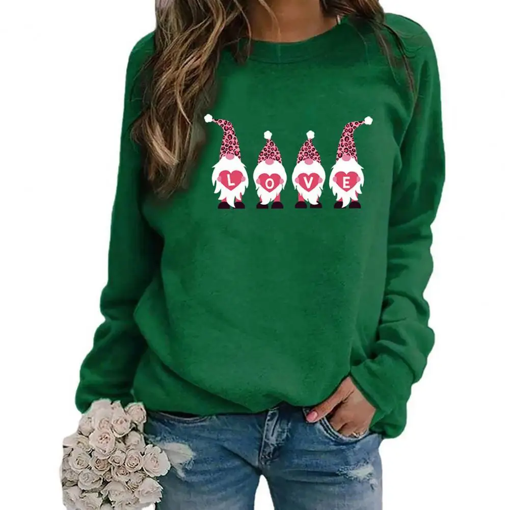 O-Neck T-shirt Pullover Long Sleeve Women Sweatshirt Bright Color Cute Gnome Graphic Valentine Day Pullover Top Festival Clothes
O-Neck T-shirt Pullover Long Sleeve Women Sweatshirt Bright Color Cute Gnome Graphic Valentine Day Pullover Top Festival Clothes