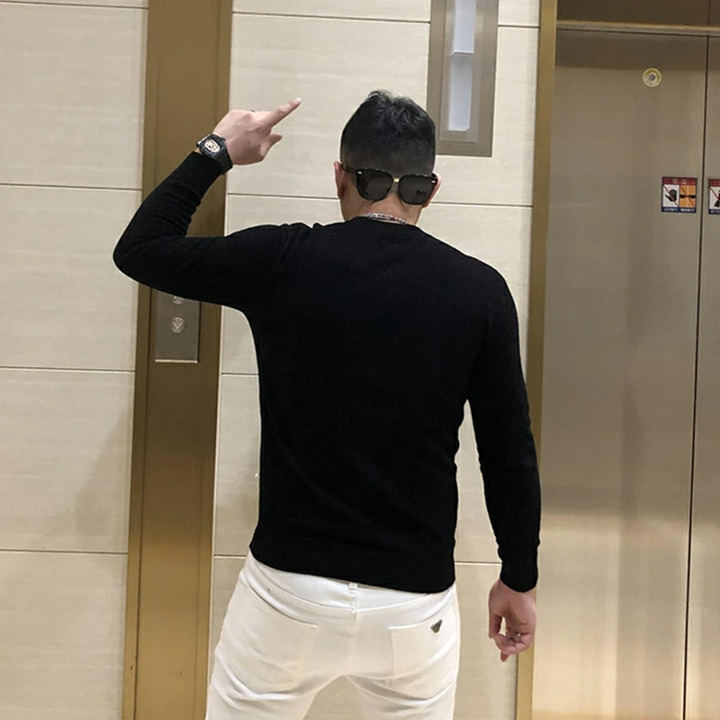 Men's Sweater New Rhinestone Shiny Exquisite Pullover Brand Personality Long Sleeves Autumn And Winter 2021 Anti-Wrinkle
Men's Sweater New Rhinestone Shiny Exquisite Pullover Brand Personality Long Sleeves Autumn And Winter 2021 Anti-Wrinkle