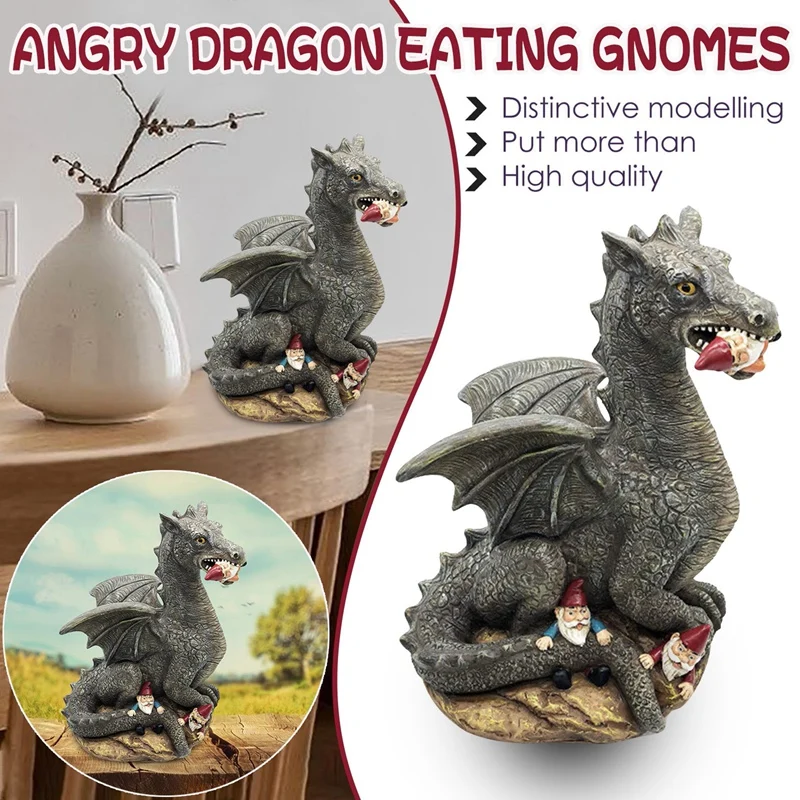 Angry Dinosaur Eating Gnomes Garden Yard Art Decor Dinosaur Garden Ornament Decoration Home Decor Indoor Outdoor Statue
Angry Dinosaur Eating Gnomes Garden Yard Art Decor Dinosaur Garden Ornament Decoration Home Decor Indoor Outdoor Statue