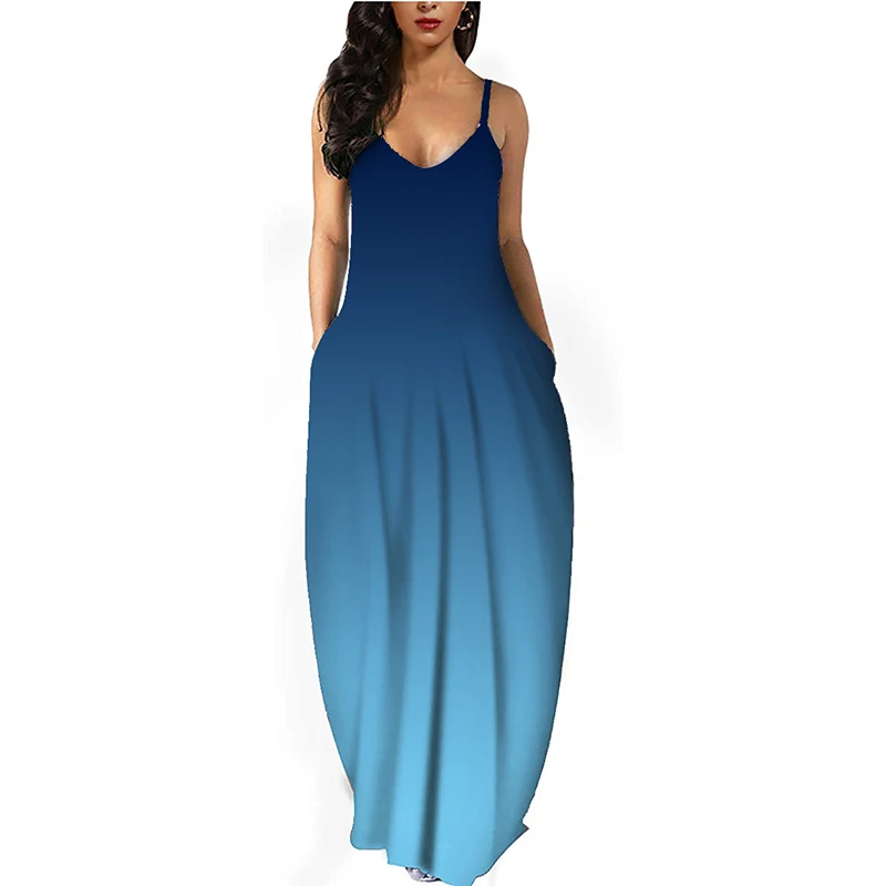 Tie Dye Gradient V Neck Stripe Print Suspender Beach Dresses Women 21 Summer New Fashion Loose Purple Blue Green Feminina LD1715
Tie Dye Gradient V Neck Stripe Print Suspender Beach Dresses Women 21 Summer New Fashion Loose Purple Blue Green Feminina LD1715