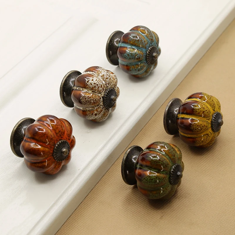 10Pcs/Set Ceramic Knobs with Colorful Knobs and Pumpkin Handles Drawer Ceramic Pulls for Cabinets, Kitchen and Bathroom Cabinets
10Pcs/Set Ceramic Knobs with Colorful Knobs and Pumpkin Handles Drawer Ceramic Pulls for Cabinets, Kitchen and Bathroom Cabinets