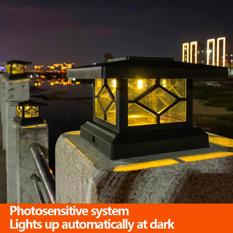 Solar Column Head Lamp Household Fence Garden Lamp Rainproof Outdoor Villa Garden Warm Light Gate Lamp Landscape Lamp
Solar Column Head Lamp Household Fence Garden Lamp Rainproof Outdoor Villa Garden Warm Light Gate Lamp Landscape Lamp