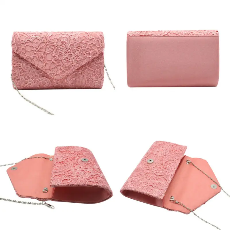 Unique Women Floral Lace Embroidery Evening Bag Party Women Clutch Bag Handbag Solid Color Cover Hasp Lady Cluth Handbags Hot 
Unique Women Floral Lace Embroidery Evening Bag Party Women Clutch Bag Handbag Solid Color Cover Hasp Lady Cluth Handbags Hot