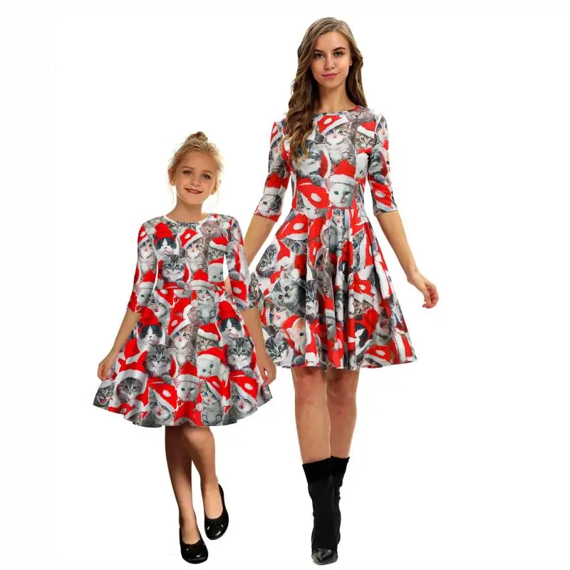 2020 Christmas Clothes Mother and Daughter Clothes Family Matching Outfits Slim Mother Daughter Dresses Half Sleeve Xmas Dress
2020 Christmas Clothes Mother and Daughter Clothes Family Matching Outfits Slim Mother Daughter Dresses Half Sleeve Xmas Dress