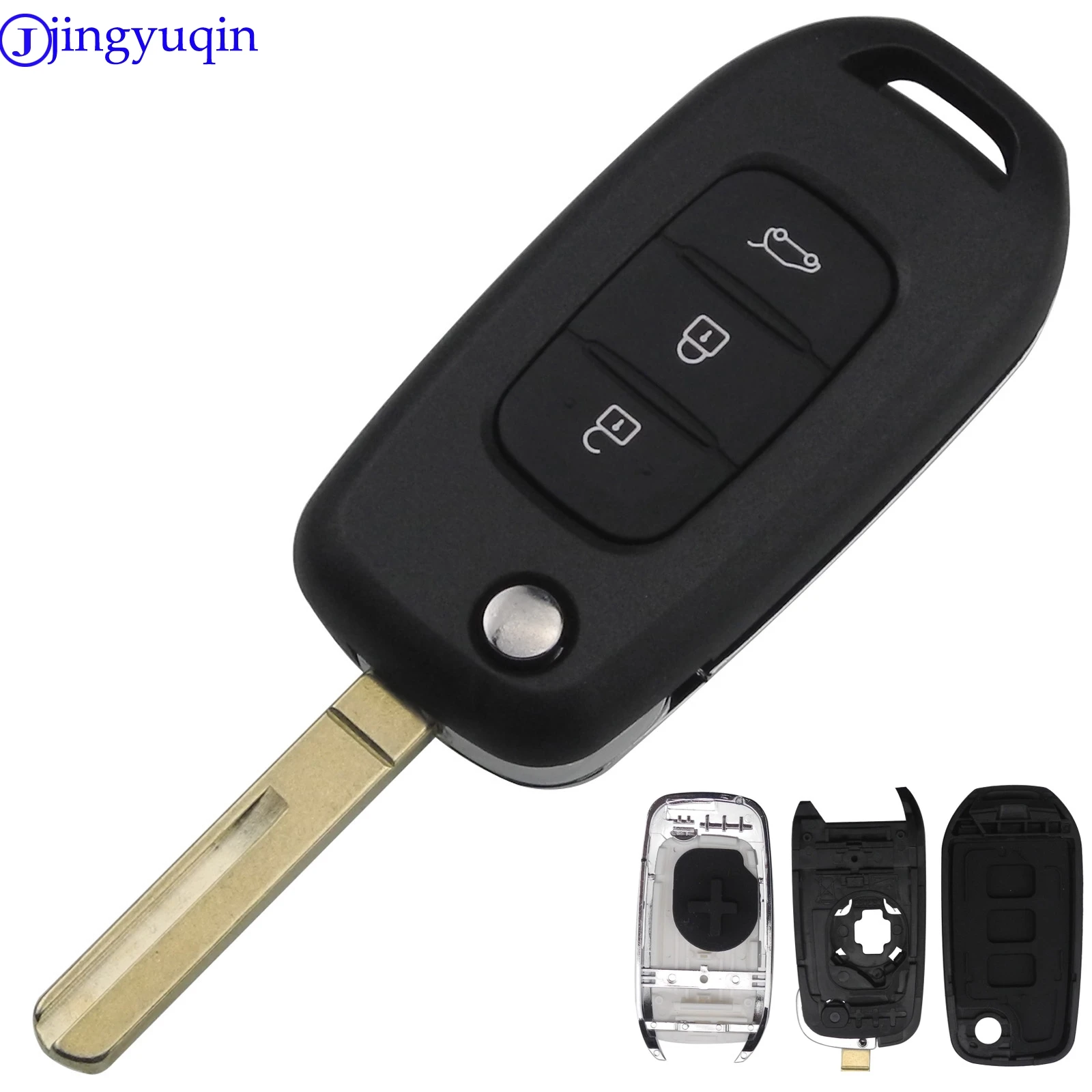 Jingyuqin 10X 3 кнопки пульт дистанционного управления для автомобильных ключей чехол
