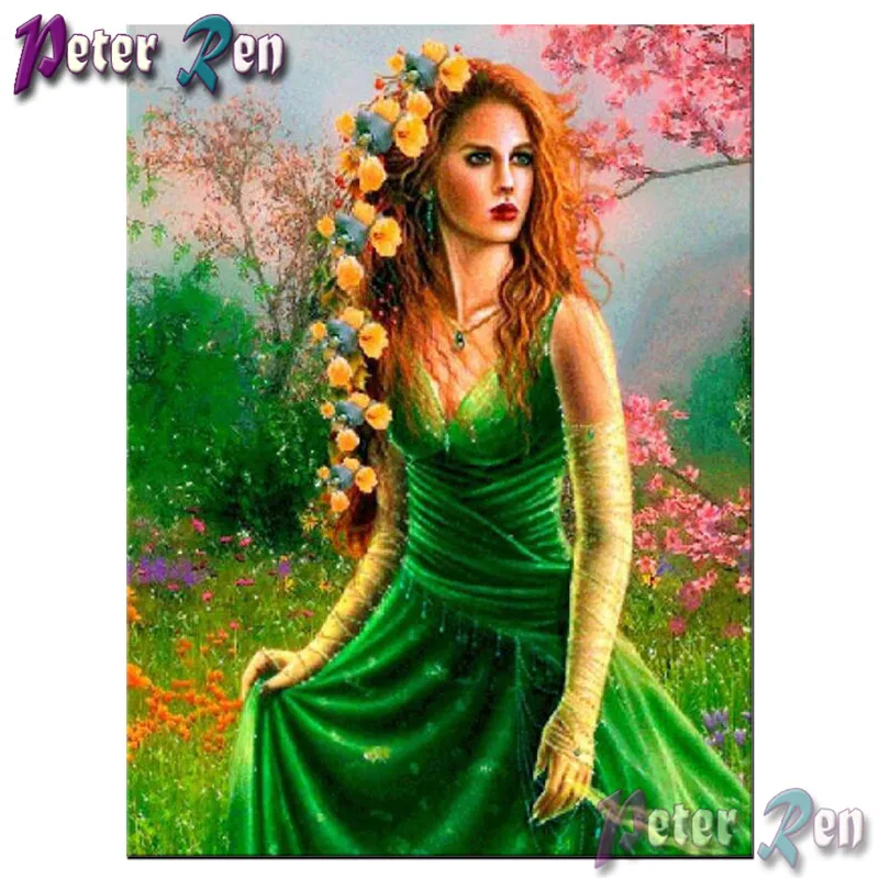 5d Diamond Painting Cross Stitch Green dress girl woods flower DIY full Square\Round Embroidery Rhinestone picture Handmade gift
5d Diamond Painting Cross Stitch Green dress girl woods flower DIY full Square\Round Embroidery Rhinestone picture Handmade gift