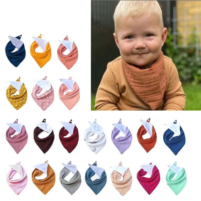 Baby Bibs Cotton Newborn Snap Button Triangle Saliva Towel Feeding Drool Bibs GXMB
Baby Bibs Cotton Newborn Snap Button Triangle Saliva Towel Feeding Drool Bibs GXMB