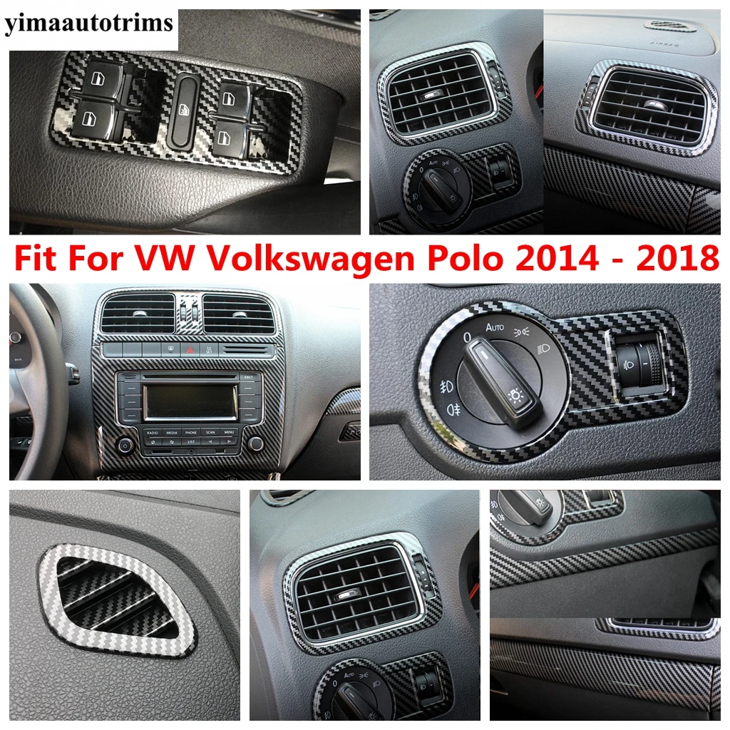 Central Panel Strip Dashboard Air AC Vent Window Lift Cover Trim ABS Carbon Fiber Accessories For VW Volkswagen Polo 2014 - 2018
Central Panel Strip Dashboard Air AC Vent Window Lift Cover Trim ABS Carbon Fiber Accessories For VW Volkswagen Polo 2014 - 2018