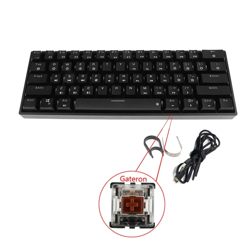 RGB Backlit Bluetooth 5.0 Wireless Dual Mode Mechanical Keyboard,61 Gateron Keys
RGB Backlit Bluetooth 5.0 Wireless Dual Mode Mechanical Keyboard,61 Gateron Keys