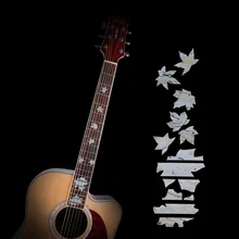 High Quality Guitar Inlay Decals Sticker Fretboard Markers Maple Leaf Shape for Electric Acoustic Classical Guitar Bass Ukulele