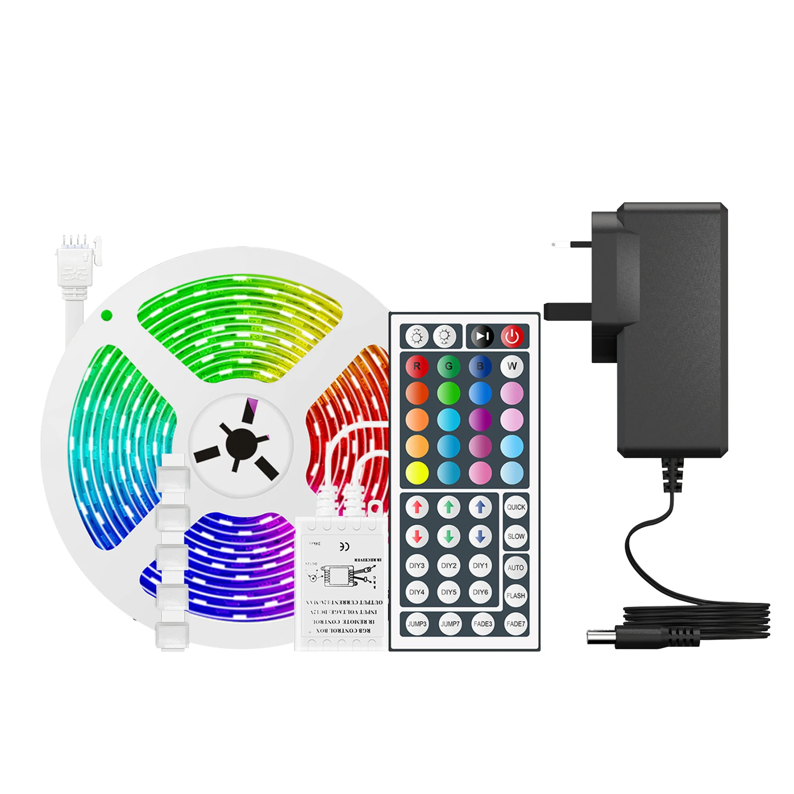 Светодиодные ленты 16,4 фута. Светодиоды RGB 150 с 44 клавишами, ИК-пульт, 20 цветов, 6 режимов «сделай сам», 8 предустановленных режимов, водонепрони...
Светодиодные ленты 16,4 фута. Светодиоды RGB 150 с 44 клавишами, ИК-пульт, 20 цветов, 6 режимов «сделай сам», 8 предустановленных режимов, водонепрони...