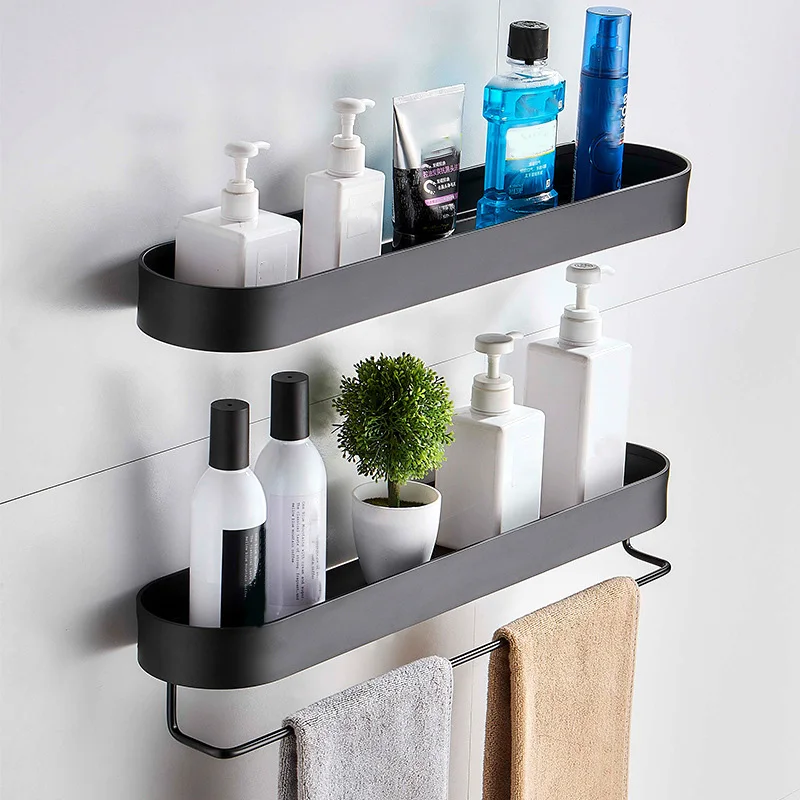 2Pcs Black Bathroom Shelf 50cm Kitchen Wall Shelves Shower Basket Storage Rack Towel Bar Robe Hooks Bathroom Accessories
2Pcs Black Bathroom Shelf 50cm Kitchen Wall Shelves Shower Basket Storage Rack Towel Bar Robe Hooks Bathroom Accessories