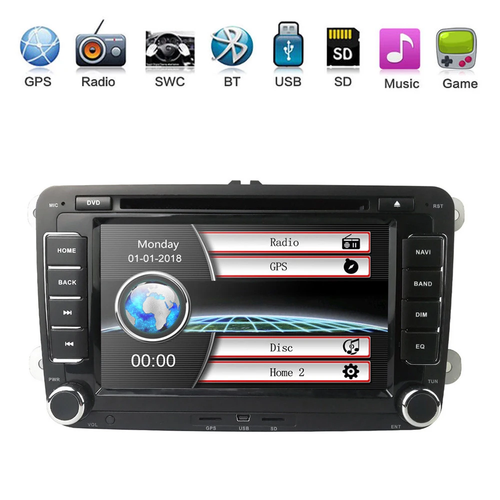 Автомобильный Mp5 DVD мультимедийный плеер Авто Радио 2 Din Авторадио 2Din Gps стерео для