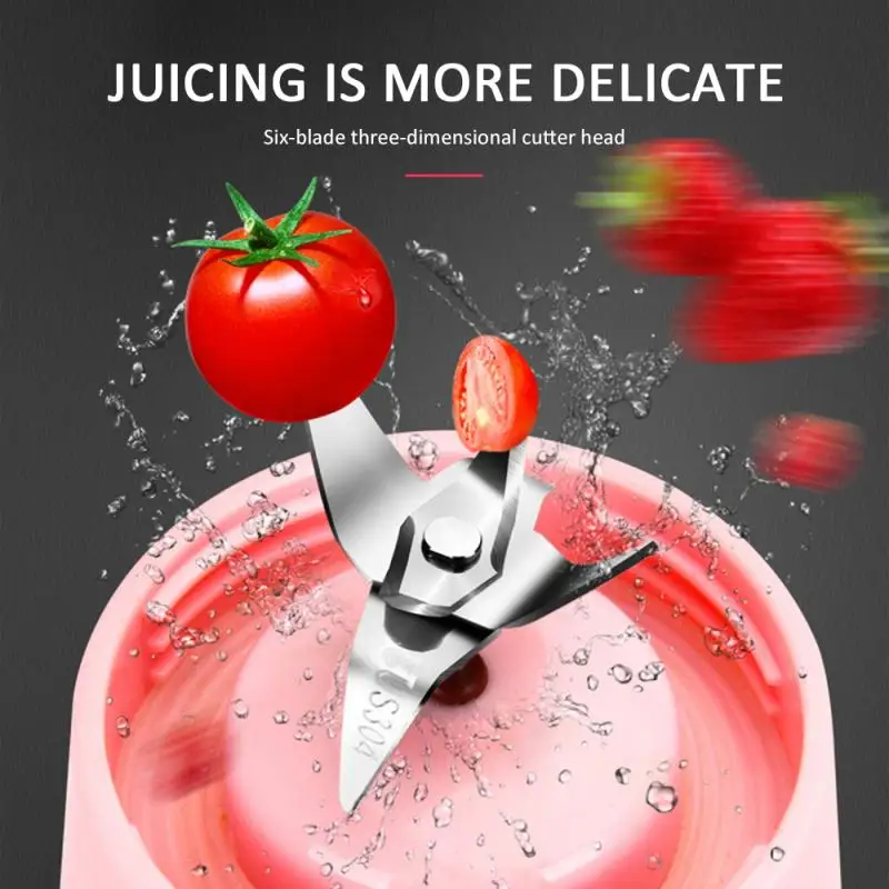 6 Blade Portable Juice Blender USB Juicer Cup Multi-function Fruit Mixer Blender Mixing Machine Smoothies Baby Food Dropshipping
6 Blade Portable Juice Blender USB Juicer Cup Multi-function Fruit Mixer Blender Mixing Machine Smoothies Baby Food Dropshipping