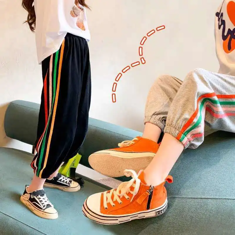 Girls Bottoms Summer New Baby Girl Anti-mosquito Pants Kids Clothes Children Fashion Color Striped Casual Pants
Girls Bottoms Summer New Baby Girl Anti-mosquito Pants Kids Clothes Children Fashion Color Striped Casual Pants