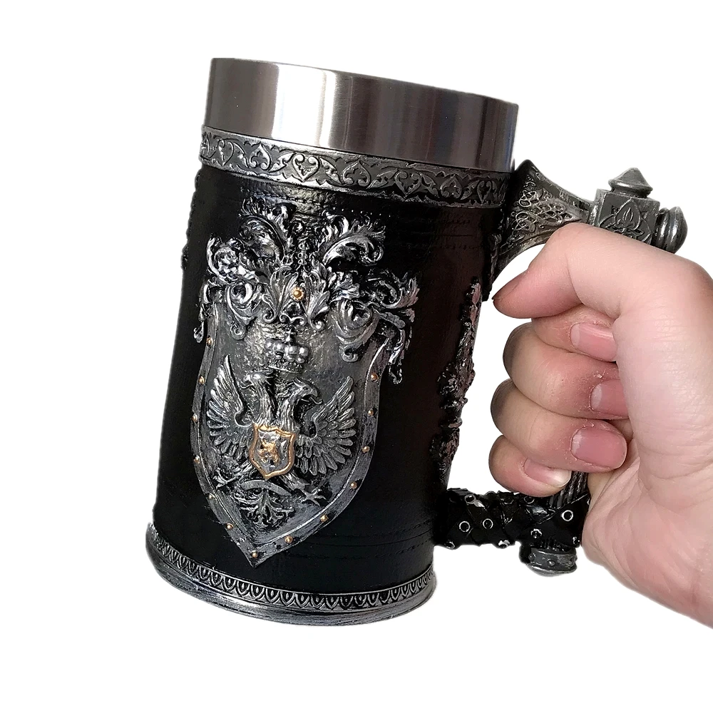 Eagle Tomahawk Beer Mug Cool Coffee Cup Resin Stainless Steel Creative Tea Water Drinkware
Eagle Tomahawk Beer Mug Cool Coffee Cup Resin Stainless Steel Creative Tea Water Drinkware