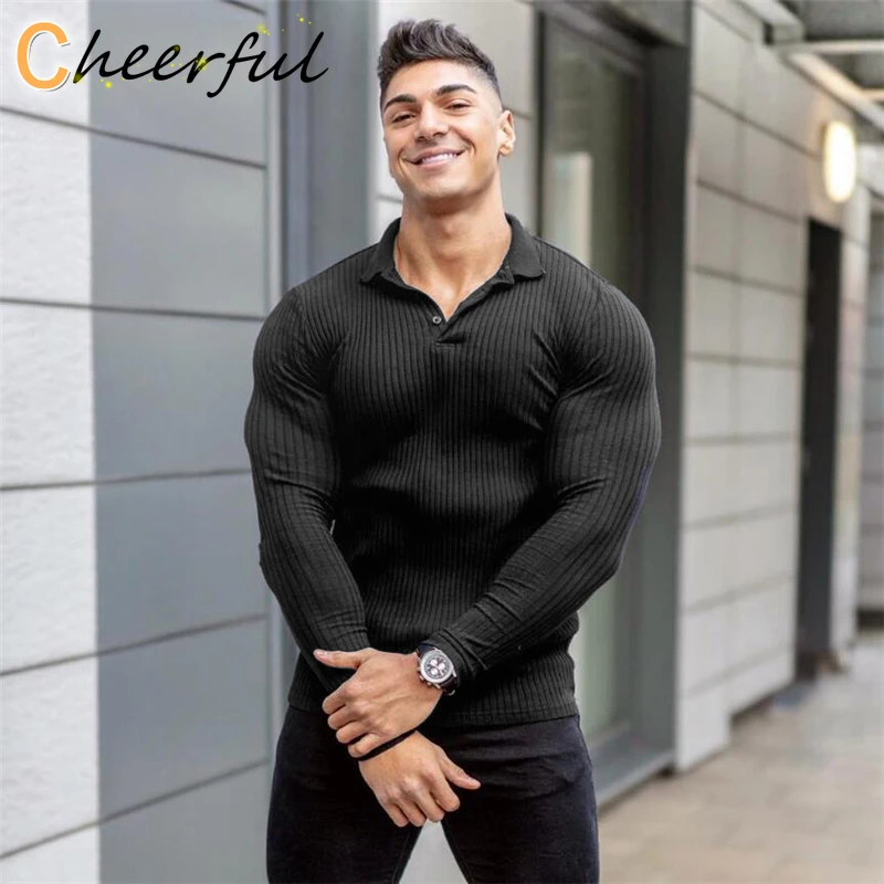 Spring Autumn Fashion Men Long Sleeve Knitted Polo Shirt Fitness Clothing Slim Fit Strips Polo T-shirt Male Brand Gym Tees Tops
Spring Autumn Fashion Men Long Sleeve Knitted Polo Shirt Fitness Clothing Slim Fit Strips Polo T-shirt Male Brand Gym Tees Tops