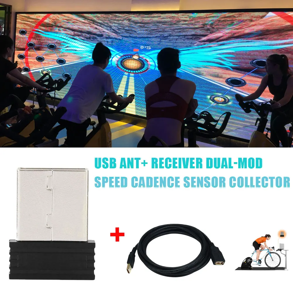 Speed Cadence Sensor Cycling Platform USB ANT+ Receiver Bicycle ANT+ Blue-tooth Dual-Mode for Spinning Training Wireless Cadence
Speed Cadence Sensor Cycling Platform USB ANT+ Receiver Bicycle ANT+ Blue-tooth Dual-Mode for Spinning Training Wireless Cadence