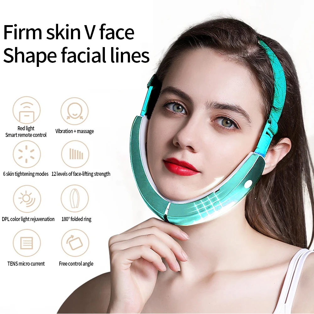 V Line Shape Microcurrent Face Massager LED Photon Therapy Face Slimming Vibration Massager Facial Lifting Device V Face care
V Line Shape Microcurrent Face Massager LED Photon Therapy Face Slimming Vibration Massager Facial Lifting Device V Face care