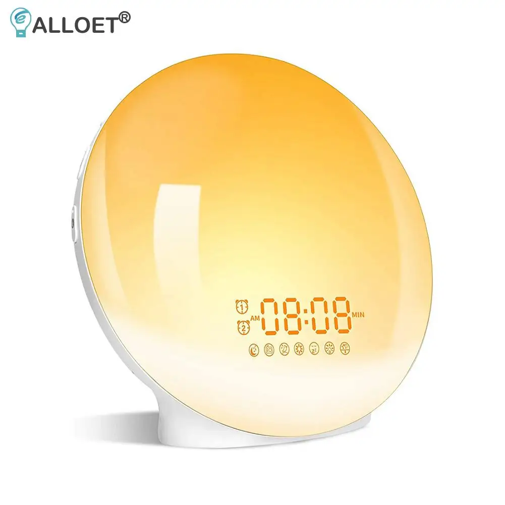 Умный светильник для пробуждения, будильник для рабочего дня с 7 цветами, лампа восхода и заката, декор для комнаты, прикровасветильник Ник, ... 
Умный светильник для пробуждения, будильник для рабочего дня с 7 цветами, лампа восхода и заката, декор для комнаты, прикровасветильник Ник, ...