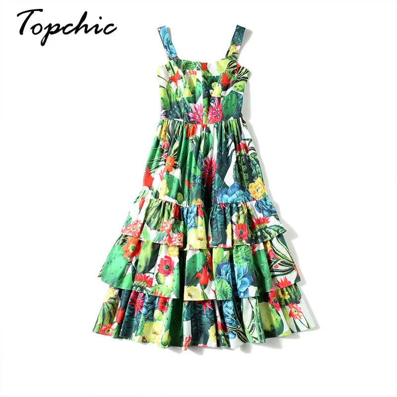 Summer Runway Designers Elegant Ruffles Green Floral Printed Midi Dresses For Women 2020 Vacation Boho Beach Dress Female
Summer Runway Designers Elegant Ruffles Green Floral Printed Midi Dresses For Women 2020 Vacation Boho Beach Dress Female