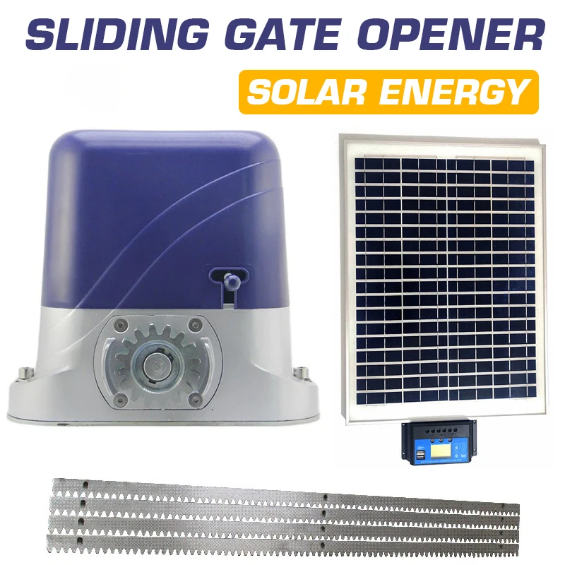 500kg Solar Energy Automatic Sliding Gate Opener Driver with 4m Steel Rack and Remote Control Sliding Door Motor Gate Automation
500kg Solar Energy Automatic Sliding Gate Opener Driver with 4m Steel Rack and Remote Control Sliding Door Motor Gate Automation