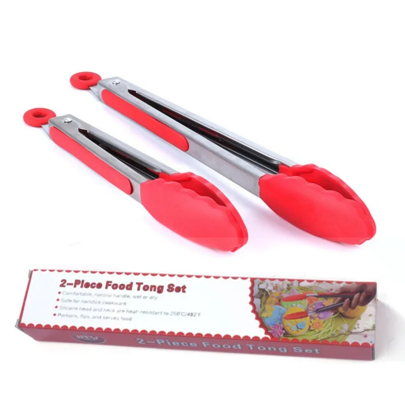 9/12 Inch Barbecue Food Clip Stainless Steel Kitchen Gadgets Cooking Clip Outdoor Barbecue Food With Non Slip Silicone Tips
9/12 Inch Barbecue Food Clip Stainless Steel Kitchen Gadgets Cooking Clip Outdoor Barbecue Food With Non Slip Silicone Tips