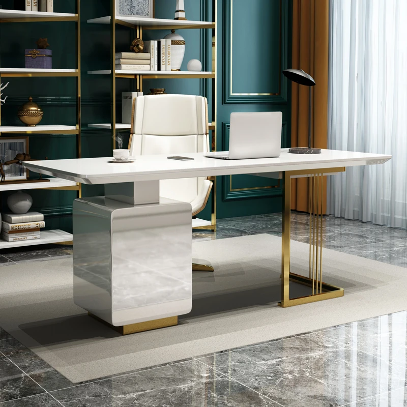 Desk study computer desktop table home bedroom Nordic paint writing desk white
Desk study computer desktop table home bedroom Nordic paint writing desk white