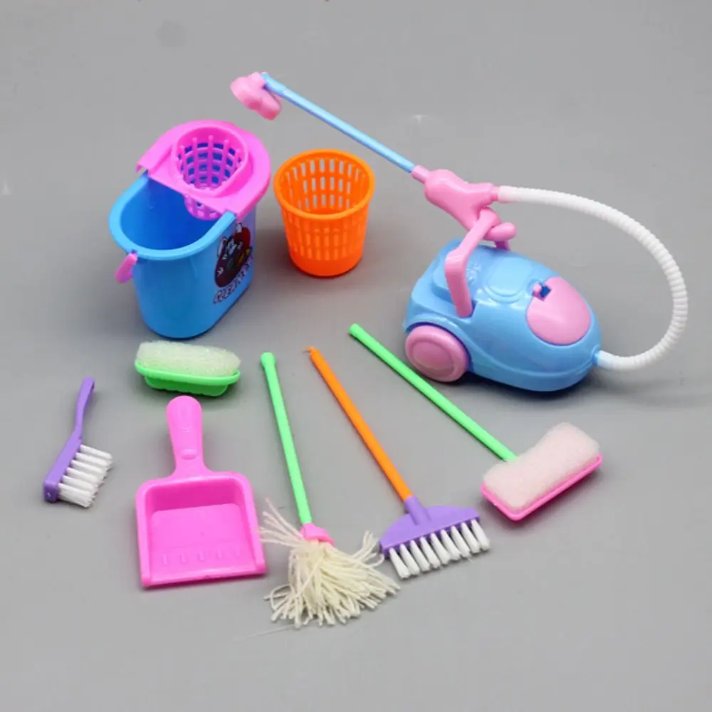 Инструменты для уборки детей набор игрушек ролевых игр аксессуары кукол Швабра
