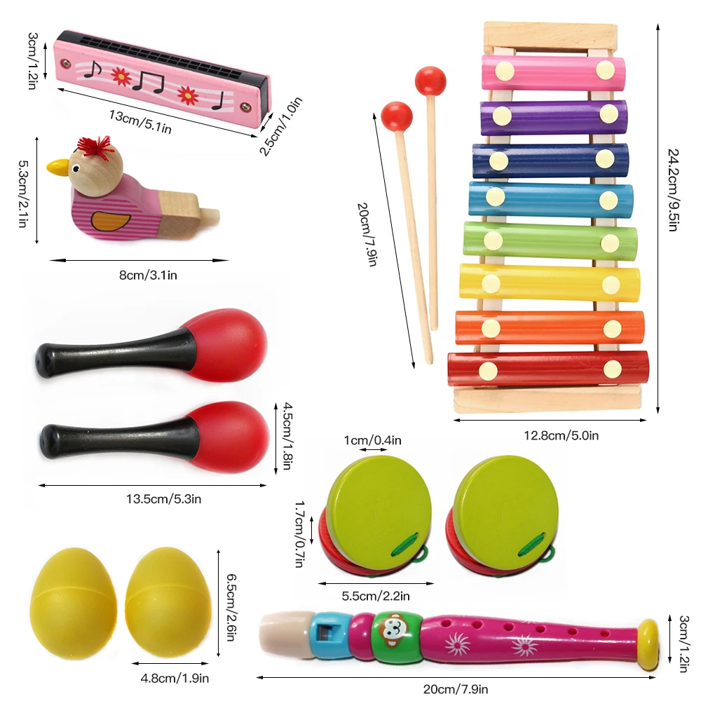 Toddler Musical Instruments Portable Music Percussion Learning Educational Toy Set Kids Baby Wooden Musical Instrument Toys Gift
Toddler Musical Instruments Portable Music Percussion Learning Educational Toy Set Kids Baby Wooden Musical Instrument Toys Gift