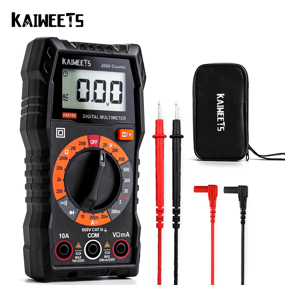 KAIWEETS KM100 Automotive Digital Multimeter HZ Ohm Capacitance True RMS Smart Multi Tester
KAIWEETS KM100 Automotive Digital Multimeter HZ Ohm Capacitance True RMS Smart Multi Tester