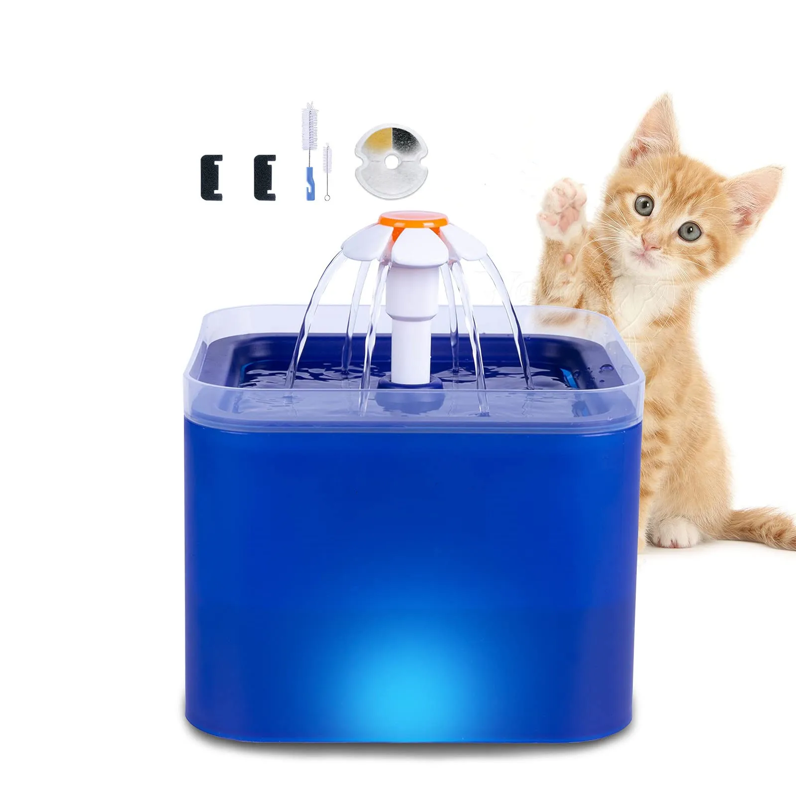 Automatic Cat Water Fountain with LED Light Pet Feeder Water Dispenser Drinking Bowl Pet Water Fountain for Cats and Small Dogs
Automatic Cat Water Fountain with LED Light Pet Feeder Water Dispenser Drinking Bowl Pet Water Fountain for Cats and Small Dogs
