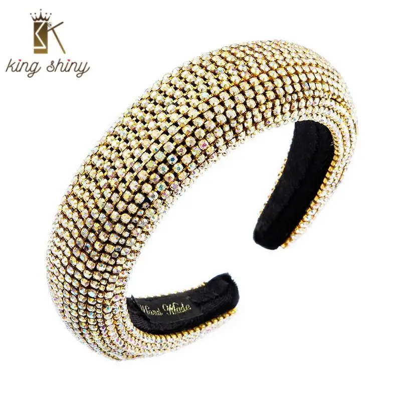 Gorgeous Full Colorful Rhinestone Designer Headband for Woman Luxurious Thick Sponge Hair Band Bridal Wedding Party Hair Jewelry
Gorgeous Full Colorful Rhinestone Designer Headband for Woman Luxurious Thick Sponge Hair Band Bridal Wedding Party Hair Jewelry