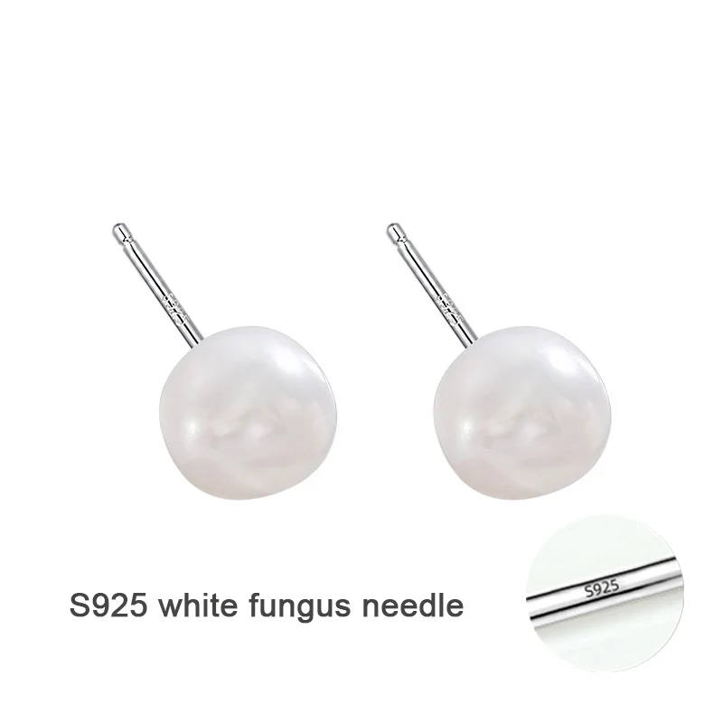 S925 Sterling Silver Sweet Irregular Baroque Pearl Stud Earrings For Women Wedding Party FIne Jewelry Girl's Sweet Accessories
S925 Sterling Silver Sweet Irregular Baroque Pearl Stud Earrings For Women Wedding Party FIne Jewelry Girl's Sweet Accessories
