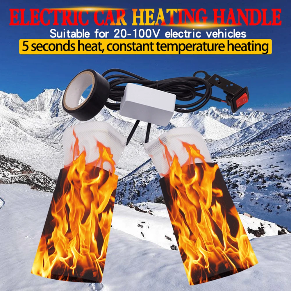 Motorcycle Electric Heated Handlebar Grip Pad 12-100V Electric Bicycle Winter Grip Heater Warmer Scooter Motorcycle Accessories
Motorcycle Electric Heated Handlebar Grip Pad 12-100V Electric Bicycle Winter Grip Heater Warmer Scooter Motorcycle Accessories