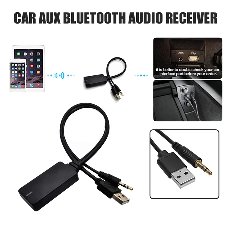 Беспроводной Bluetooth-адаптер аудиовход музыкальный интерфейсный кабель в