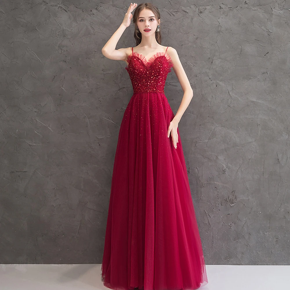 Dioflyusa Women Sequins V Neck Sling Bride Dress Sleeveless Lace Up Backless Slim A-line Ball Gown Cocktail Party Evening Dress
Dioflyusa Women Sequins V Neck Sling Bride Dress Sleeveless Lace Up Backless Slim A-line Ball Gown Cocktail Party Evening Dress