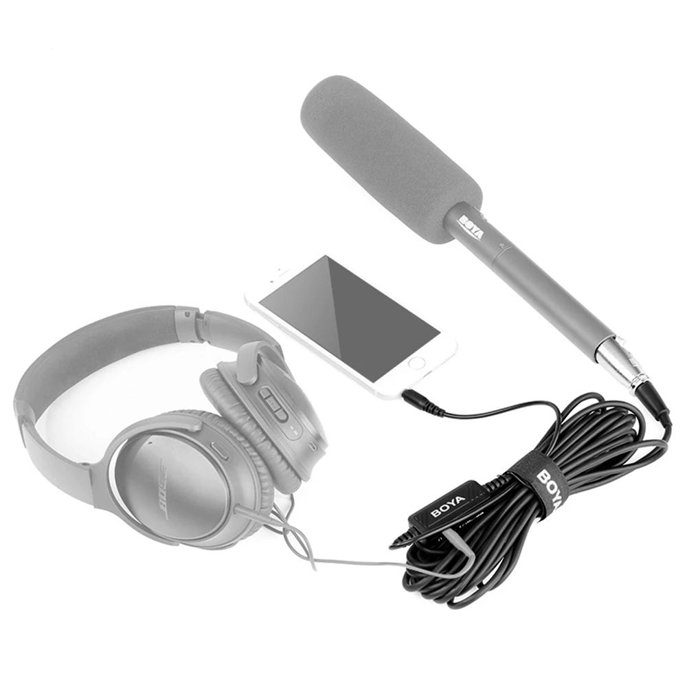 BOYA BY-BCA6 XLR to 3.5mm TRRS Microphone Cable for Iphone for Ipad Android Smartphones 6M Cable with Integrated Pre-amplifier
BOYA BY-BCA6 XLR to 3.5mm TRRS Microphone Cable for Iphone for Ipad Android Smartphones 6M Cable with Integrated Pre-amplifier