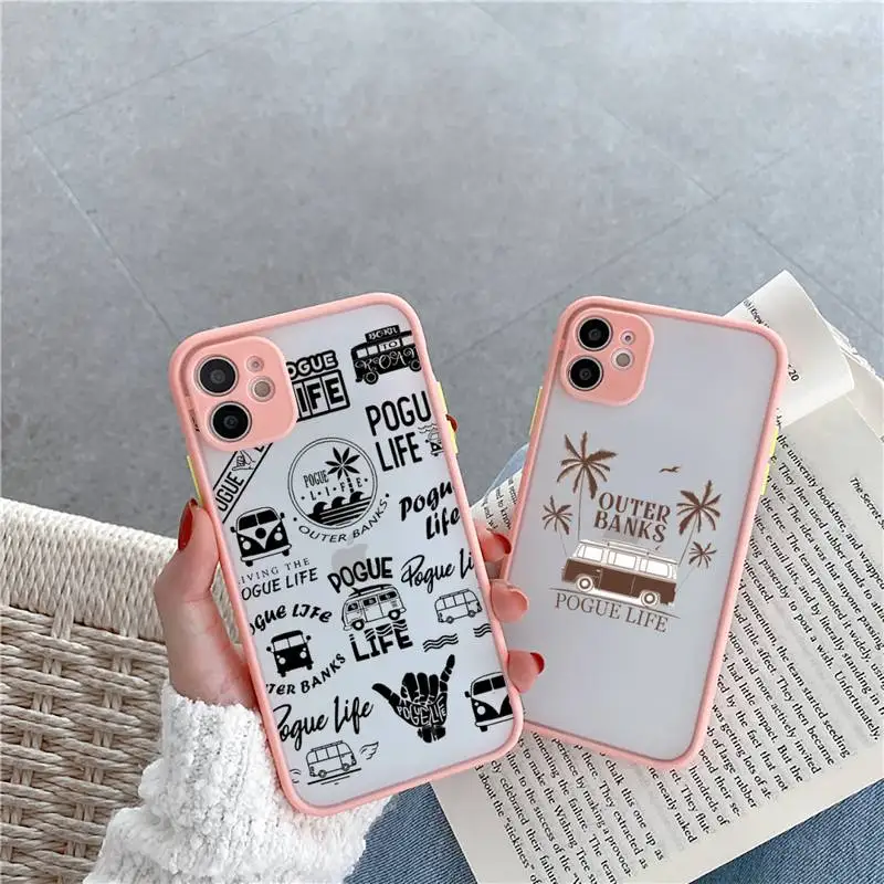 Outer Banks - Livin' the Pogue Life Phone Case For iPhone 12 11 Mini Pro XR XS Max 7 8 Plus X Matte transparent Pink Back Cover
Outer Banks - Livin' the Pogue Life Phone Case For iPhone 12 11 Mini Pro XR XS Max 7 8 Plus X Matte transparent Pink Back Cover