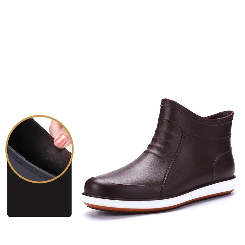Rouroliu Men Autumn Winter Safety Work Water Shoes Waterproof Ankle Boots Man Non-Slip Rainboots 39-46
Rouroliu Men Autumn Winter Safety Work Water Shoes Waterproof Ankle Boots Man Non-Slip Rainboots 39-46