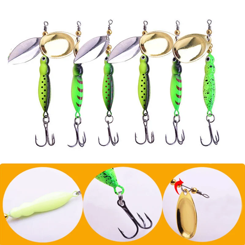 1 Piece of Rotating Fine-tuning Bait Sequined Metal Hard Bait Tweeter Hook Sweep Bass Bait Fishing Tackle Soft Plastic Lures
1 Piece of Rotating Fine-tuning Bait Sequined Metal Hard Bait Tweeter Hook Sweep Bass Bait Fishing Tackle Soft Plastic Lures