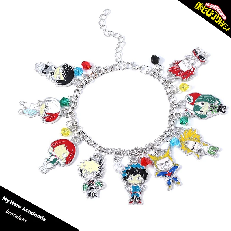 Japen Anime My Hero Academia Charm Bracelets Deku Midoriya Izuku Bakugou Katsuki Enamel Metal Wristlet Fashion Jewelry
Japen Anime My Hero Academia Charm Bracelets Deku Midoriya Izuku Bakugou Katsuki Enamel Metal Wristlet Fashion Jewelry